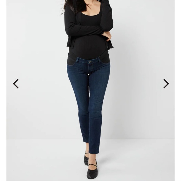PAIGE SIDE PANEL VERDUGO ULTRA SKINNY MATERNITY JEANS - Picture 1 of 3